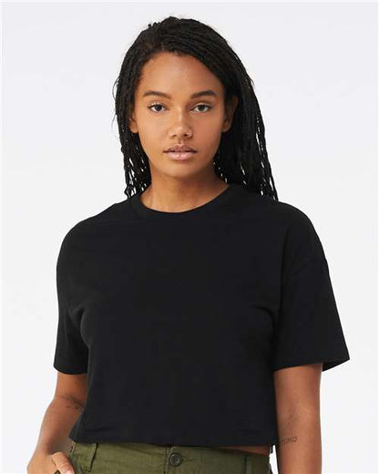 Custom Embroidered  BELLA + CANVAS Women's Jersey Crop Tee 6482  