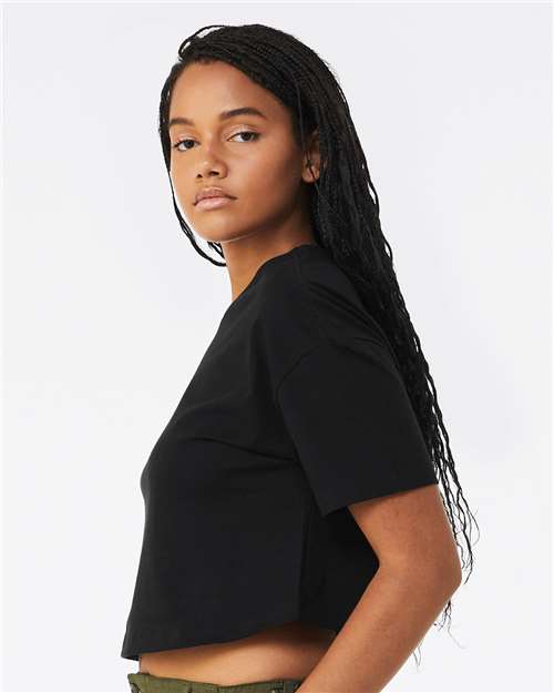BELLA + CANVAS Women's Jersey Crop Tee 6482 Custom Embroidered Business Logo