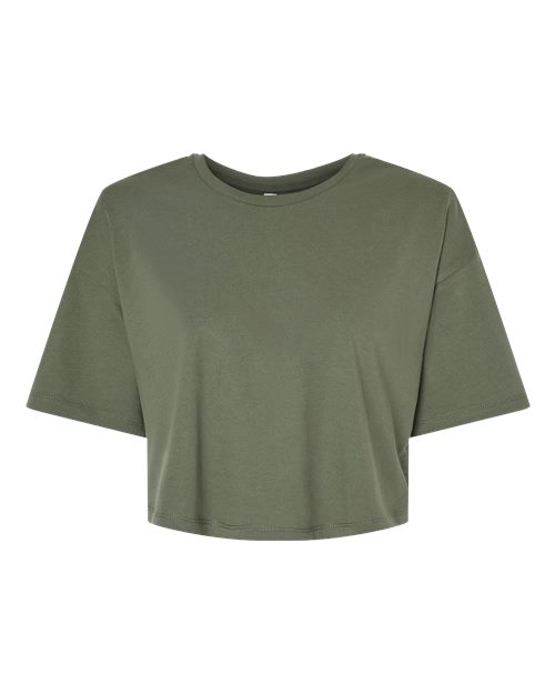 BELLA + CANVAS Women's Jersey Crop Tee 6482 Custom Embroidered Business Logo