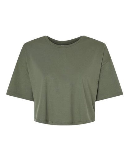 BELLA + CANVAS Women's Jersey Crop Tee 6482 Custom Embroidered Business Logo