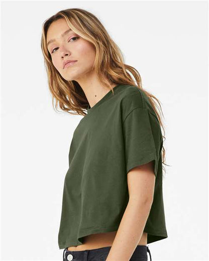 BELLA + CANVAS Women's Jersey Crop Tee 6482 Custom Embroidered Business Logo