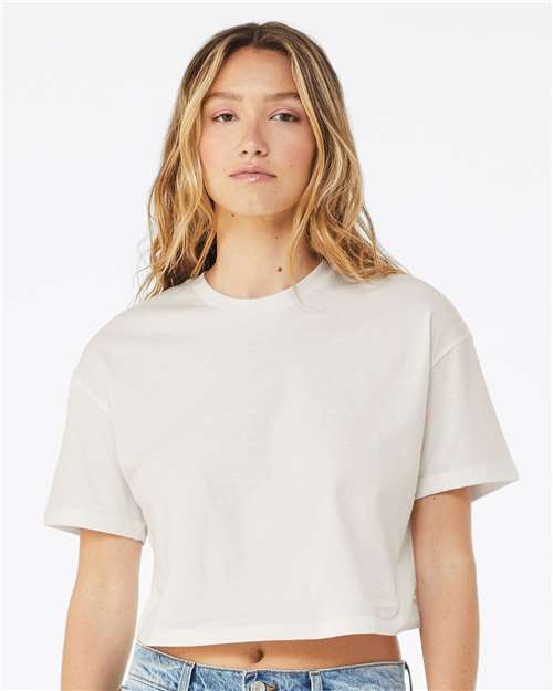 Custom Embroidered  BELLA + CANVAS Women's Jersey Crop Tee 6482  