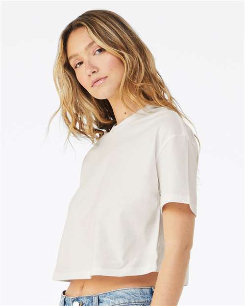 BELLA + CANVAS Women's Jersey Crop Tee 6482 Custom Embroidered Business Logo