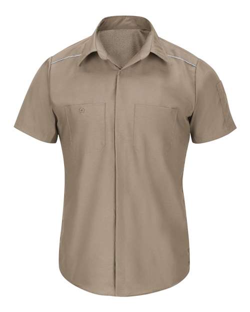 Red Kap Short Sleeve Pro Airflow Work Shirt SP4A Custom Embroidered Business Logo