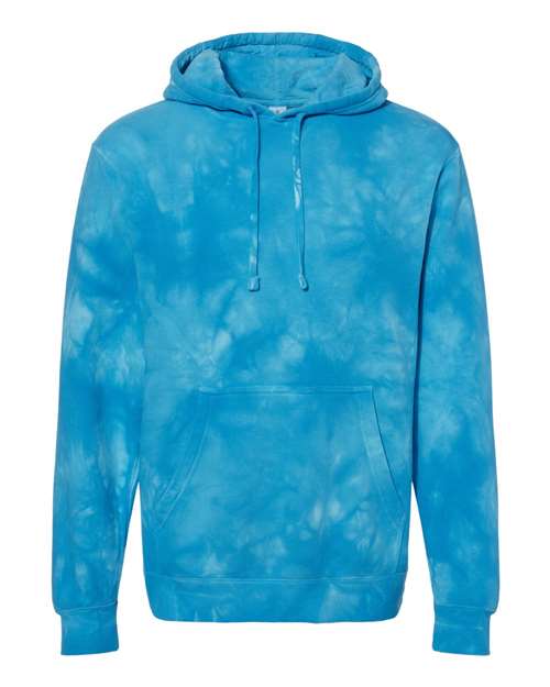 Independent Trading Co. Midweight Tie-Dyed Hooded Sweatshirt PRM4500TD Custom Embroidered Business Logo