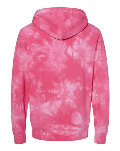 Independent Trading Co. Midweight Tie-Dyed Hooded Sweatshirt PRM4500TD Custom Embroidered Business Logo