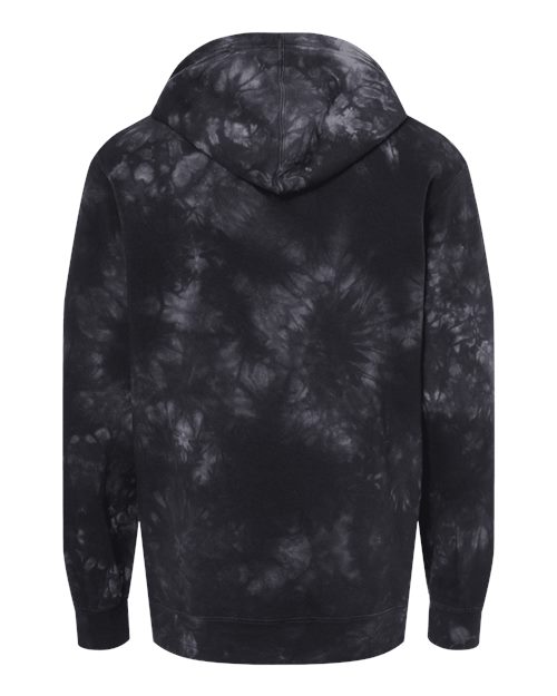 Independent Trading Co. Midweight Tie-Dyed Hooded Sweatshirt PRM4500TD Custom Embroidered Business Logo