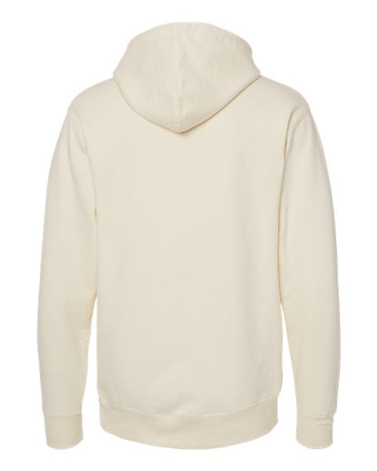 Independent Trading Co. Midweight Hooded Sweatshirt SS4500 Bone Custom Embroidered Business Logo