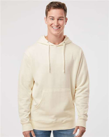 Independent Trading Co. Midweight Hooded Sweatshirt SS4500 Blue Aqua Custom Embroidered Business Logo