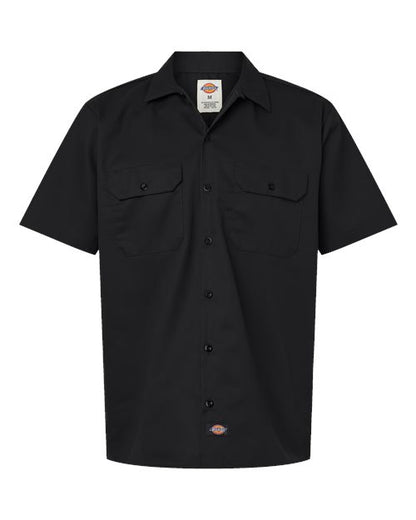 Dickies Short Sleeve Work Shirt - Tall Sizes 2574T Custom Embroidered Business Logo