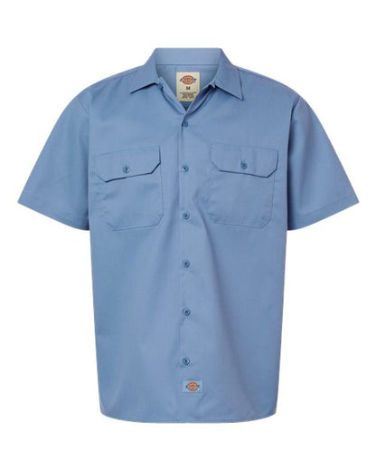 Dickies Short Sleeve Work Shirt - Tall Sizes 2574T Custom Embroidered Business Logo