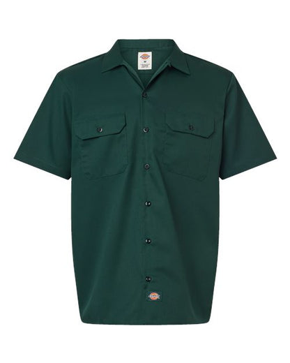 Dickies Short Sleeve Work Shirt - Tall Sizes 2574T Custom Embroidered Business Logo