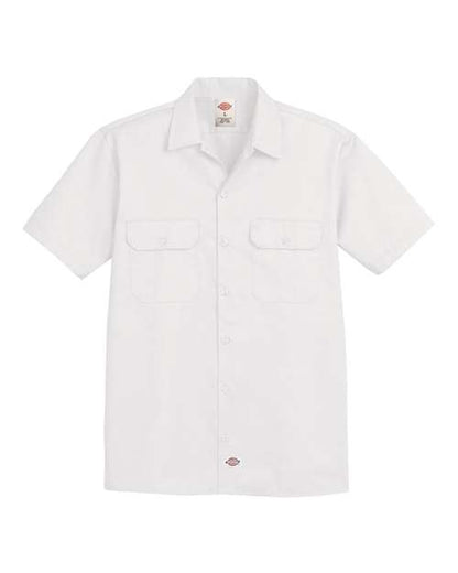 Dickies Short Sleeve Work Shirt - Tall Sizes 2574T Custom Embroidered Business Logo