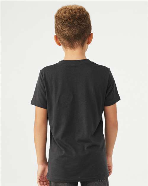 BELLA + CANVAS Youth Triblend Tee 3413Y Custom Embroidered Business Logo