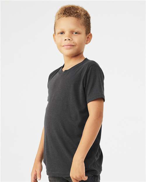 BELLA + CANVAS Youth Triblend Tee 3413Y Custom Embroidered Business Logo