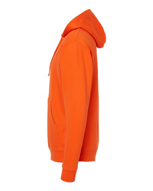 Independent Trading Co. Midweight Hooded Sweatshirt SS4500 Orange Custom Embroidered Business Logo