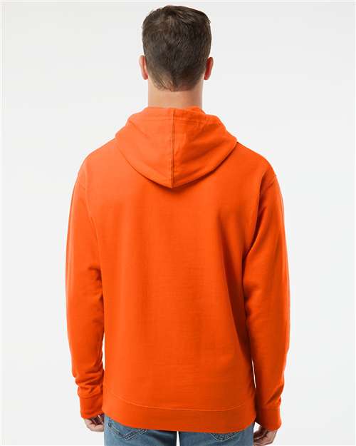 Independent Trading Co. Midweight Hooded Sweatshirt SS4500 Orange Custom Embroidered Business Logo