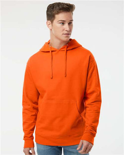Custom Embroidered  Independent Trading Co. Midweight Hooded Sweatshirt SS4500 Orange