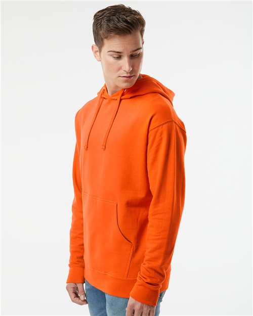 Independent Trading Co. Midweight Hooded Sweatshirt SS4500 Orange Custom Embroidered Business Logo