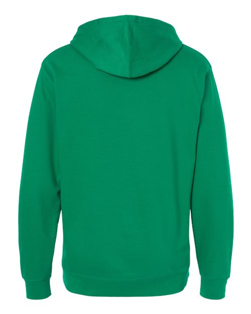 Independent Trading Co. Midweight Hooded Sweatshirt SS4500 Kelly Green Custom Embroidered Business Logo