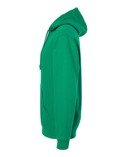 Independent Trading Co. Midweight Hooded Sweatshirt SS4500 Kelly Green Custom Embroidered Business Logo