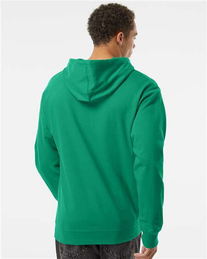 Independent Trading Co. Midweight Hooded Sweatshirt SS4500 Kelly Green Custom Embroidered Business Logo