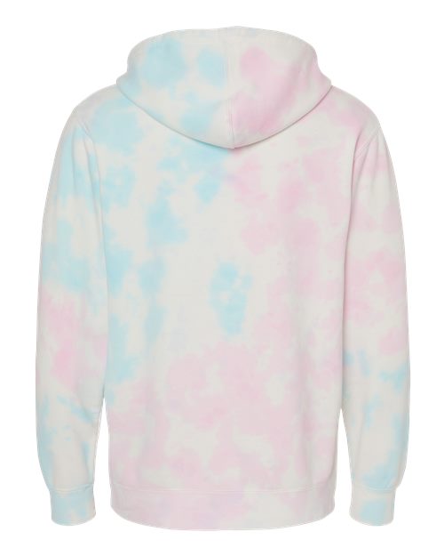 Independent Trading Co. Midweight Tie-Dyed Hooded Sweatshirt PRM4500TD Custom Embroidered Business Logo