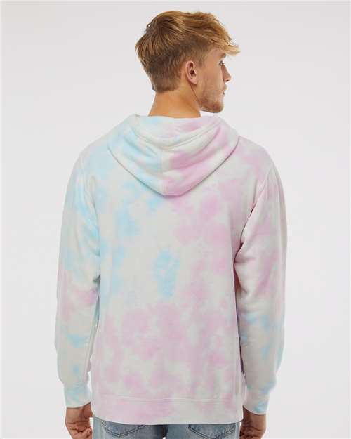 Independent Trading Co. Midweight Tie-Dyed Hooded Sweatshirt PRM4500TD Custom Embroidered Business Logo