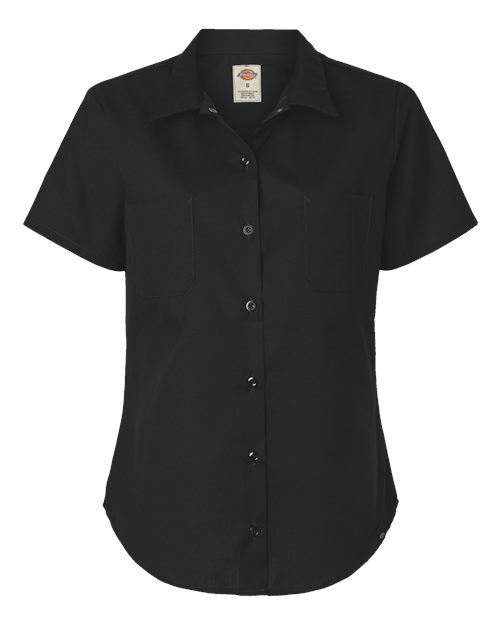 Dickies Women's Short Sleeve Industrial Work Shirt 5350 Custom Embroidered Business Logo