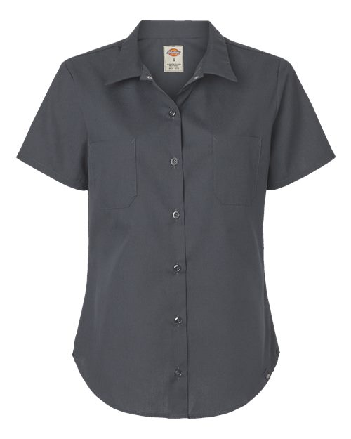 Dickies Women's Short Sleeve Industrial Work Shirt 5350 Custom Embroidered Business Logo