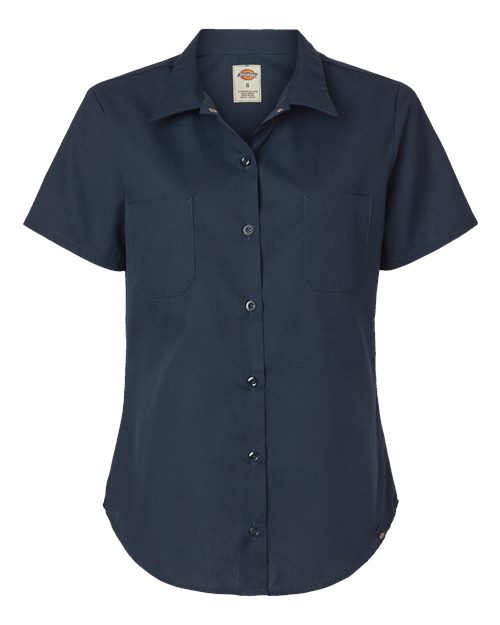 Dickies Women's Short Sleeve Industrial Work Shirt 5350 Custom Embroidered Business Logo