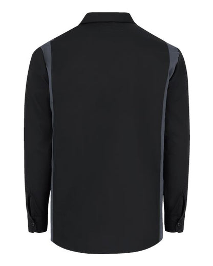 Dickies Industrial Colorblocked Long Sleeve Shirt - Tall Sizes 5524T Custom Embroidered Business Logo