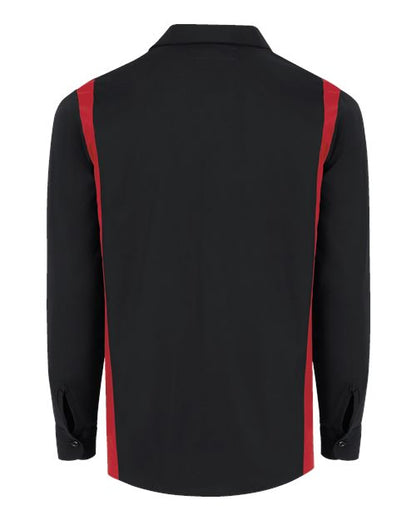 Dickies Industrial Colorblocked Long Sleeve Shirt - Tall Sizes 5524T Custom Embroidered Business Logo