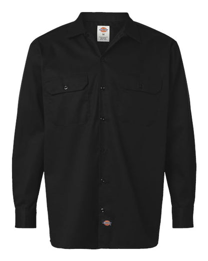 Dickies Heavyweight Cotton Long Sleeve Shirt 5549 Custom Embroidered Business Logo