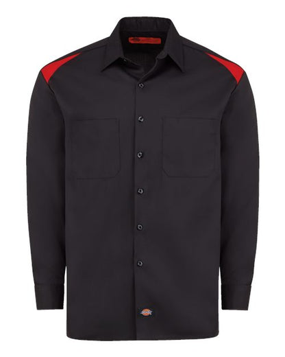 Dickies Long Sleeve Performance Team Shirt 6605 Custom Embroidered Business Logo