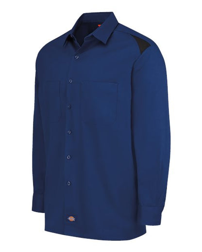 Dickies Long Sleeve Performance Team Shirt 6605 Custom Embroidered Business Logo