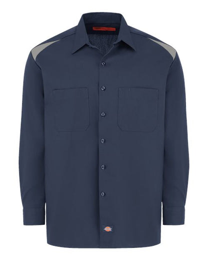 Dickies Long Sleeve Performance Team Shirt 6605 Custom Embroidered Business Logo