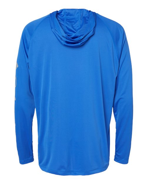 Columbia PFG Terminal™ Tackle Hooded Long Sleeve T-Shirt 153617 Custom Embroidered Business Logo