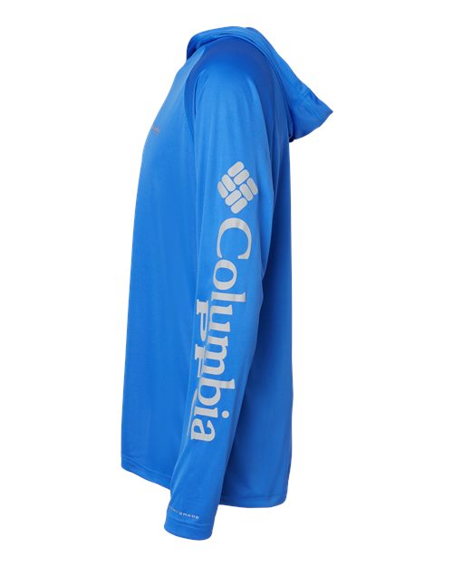 Columbia PFG Terminal™ Tackle Hooded Long Sleeve T-Shirt 153617 Custom Embroidered Business Logo