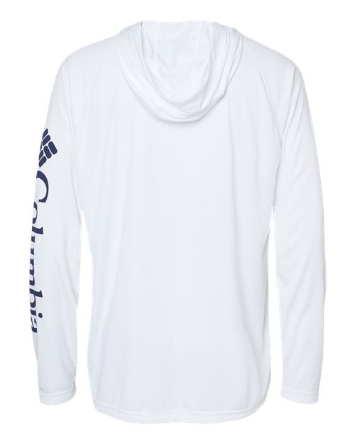 Columbia PFG Terminal™ Tackle Hooded Long Sleeve T-Shirt 153617 Custom Embroidered Business Logo