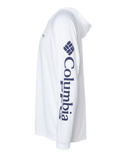 Columbia PFG Terminal™ Tackle Hooded Long Sleeve T-Shirt 153617 Custom Embroidered Business Logo