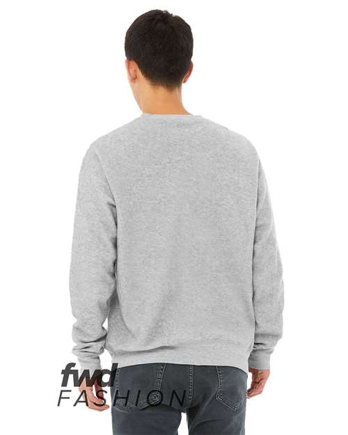 BELLA + CANVAS FWD Fashion Sueded Drop Shoulder Sweatshirt 3345 Custom Embroidered Business Logo