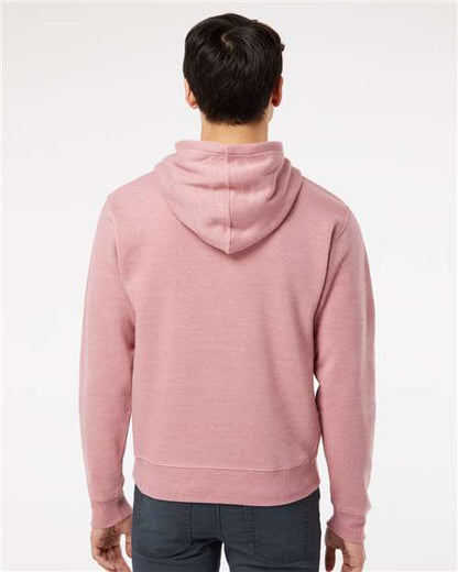 J. America Triblend Fleece Hooded Sweatshirt 8871 Dusty Rose Triblend