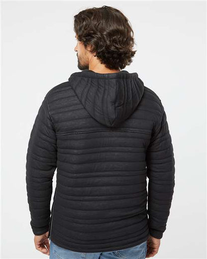 J. America Horizon Quilted Anorak Hooded Pullover 8897