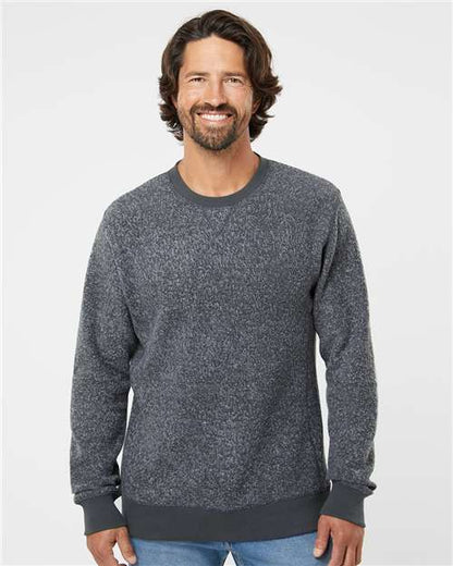 Custom Embroidered  J. America Aspen Fleece Crewneck Sweatshirt 8712  