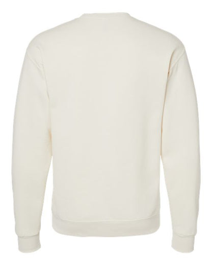 JERZEES NuBlend® Crewneck Sweatshirt 562MR Sweet Cream Heather Custom Embroidered Business Logo