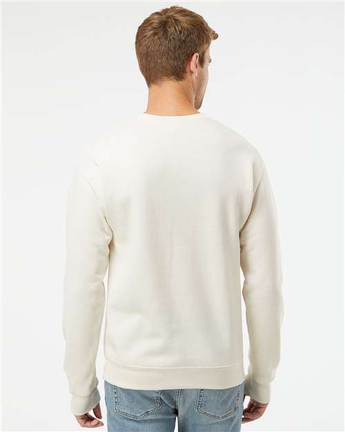 JERZEES NuBlend® Crewneck Sweatshirt 562MR Sweet Cream Heather Custom Embroidered Business Logo