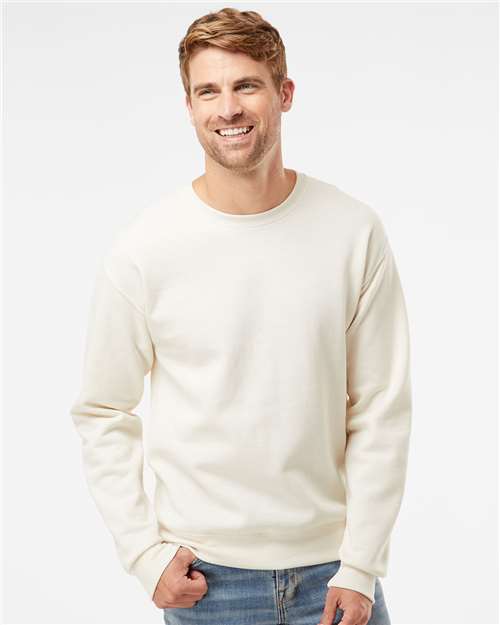 Custom Embroidered  JERZEES NuBlend® Crewneck Sweatshirt 562MR Sweet Cream Heather