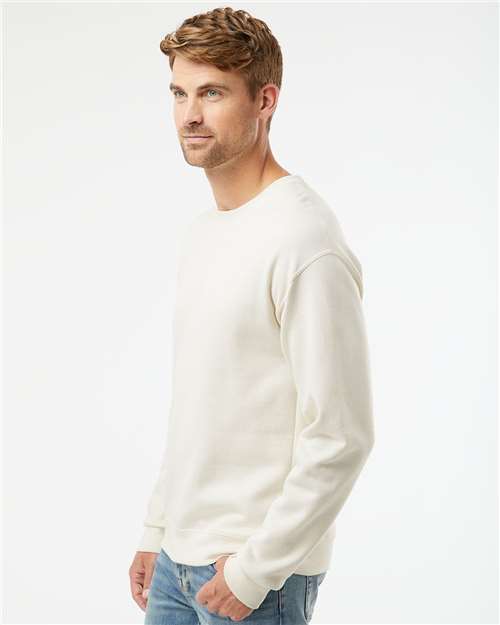 JERZEES NuBlend® Crewneck Sweatshirt 562MR Sweet Cream Heather Custom Embroidered Business Logo