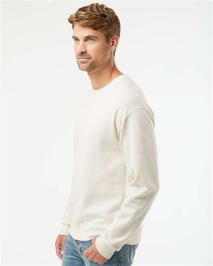 JERZEES NuBlend® Crewneck Sweatshirt 562MR Sweet Cream Heather Custom Embroidered Business Logo